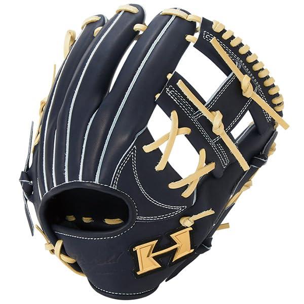 HI-GOLD ご機嫌ゴールド 原則として硬式用グローヴ 心極 KKG-2614 ギャラクシーブラック GALAXY BLACK LH 右投げ 2塁手・遊撃用 内野手手 上級高等学校ベイスボール相応う