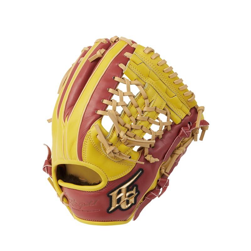 HI-GOLD ハイゴールド 一般軟式用グラブ 己極 OKG-2205 SRレモンイエロー&times;SRブラウン LH 右投 三塁手・オールポジション用｜はなまるショップ