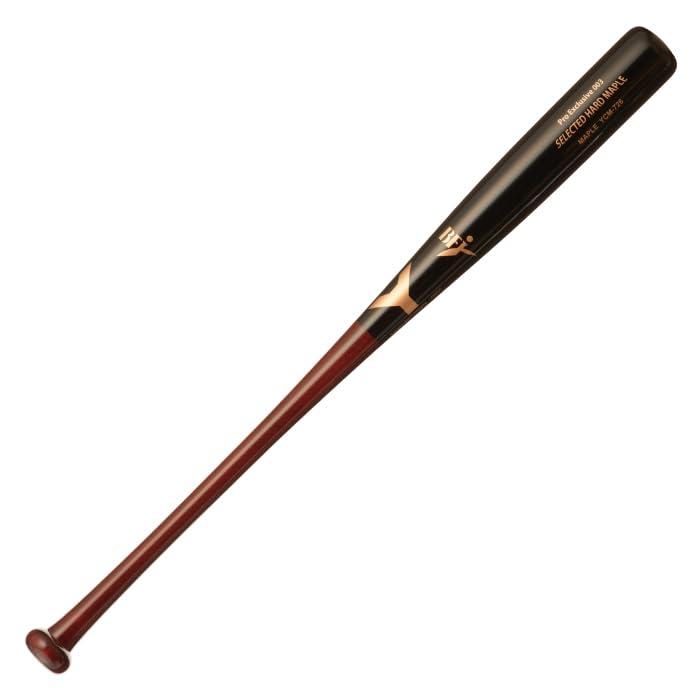 ヤナセ YCM-726 硬式木製バット YCMメイプルシリーズ 84.5cm 900g平均 (ブラック×濃赤褐色)