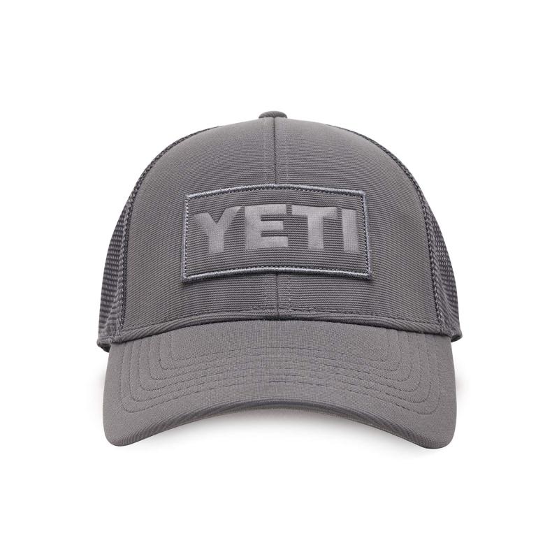YETI Patch トラッカーハット、グレー、ワンサイズ