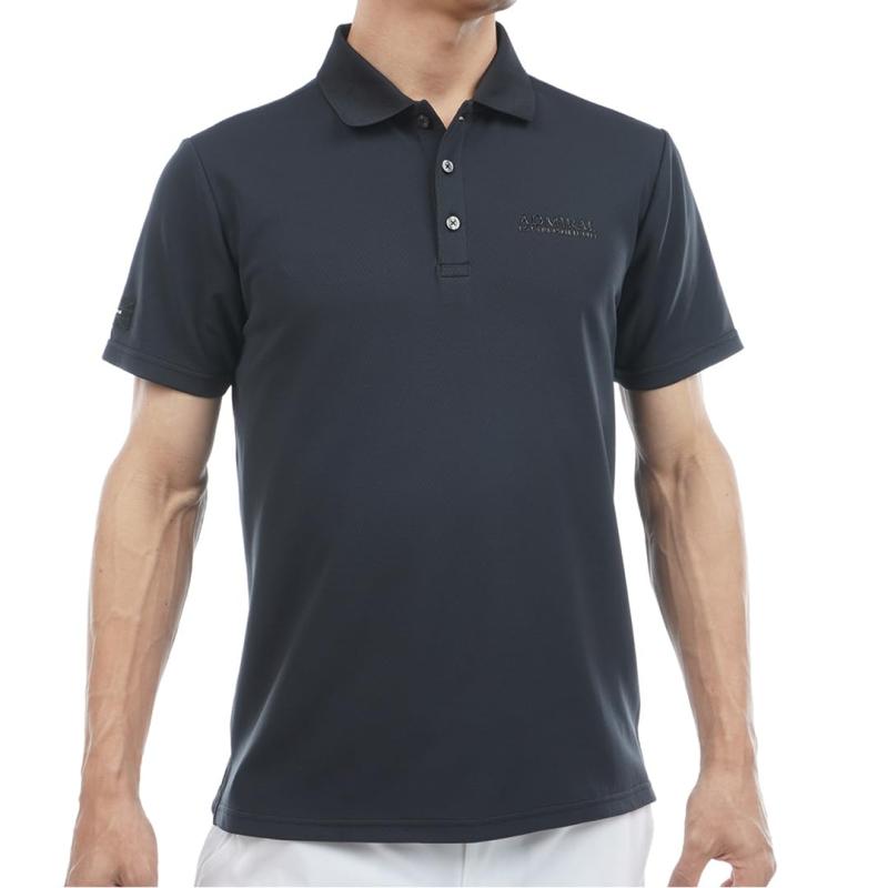 Admiral GOLF(アドミラル ゴルフ) メンズ ゴルフウェア カラタッチ ポロシャツ ブラック 3Lサイズ ADMA606|はなまるショップ