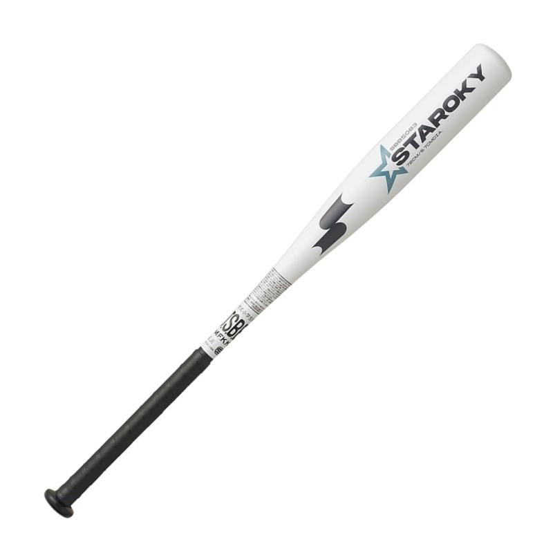 [エスエスケイ] 少年軟式金属製バット スタルキー ホワイト(10) 68cm