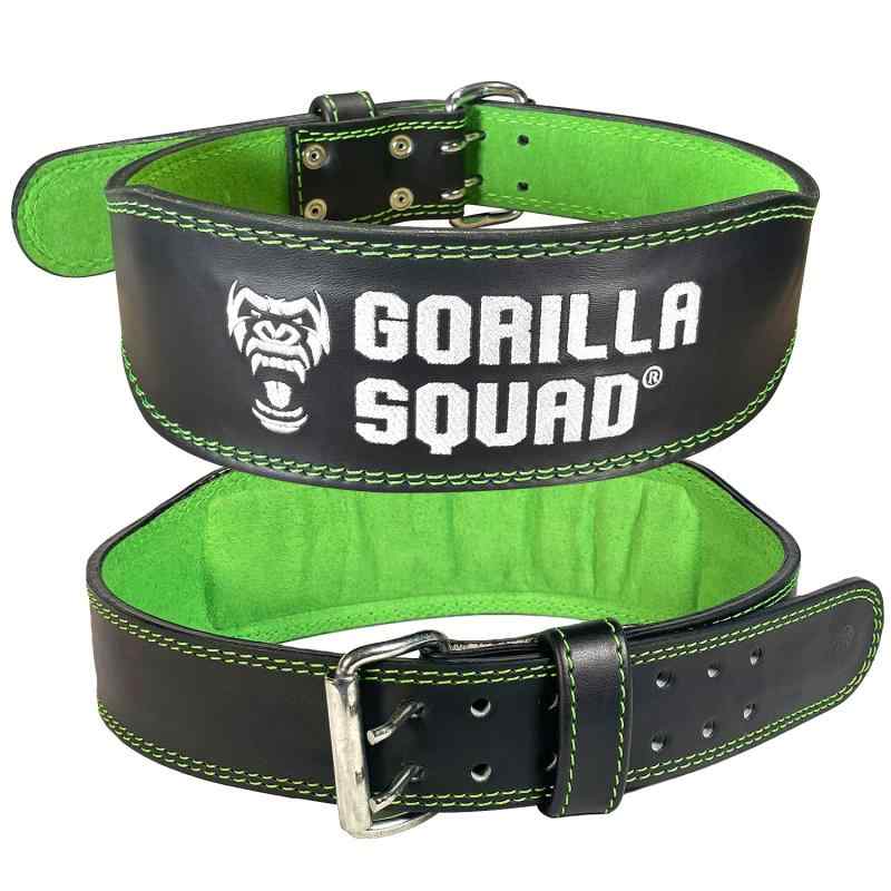 GORILLA SQUAD インナーカラートレーニングベルト【柔らかい本革】レザーベルト リフティングベルト ウエイトトレーニング