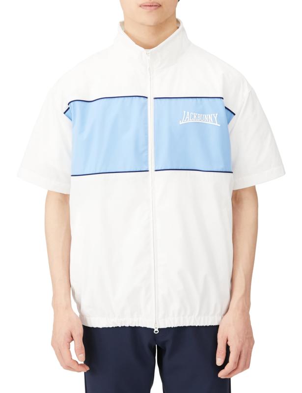 [ジャックバニー] メンズ 半袖 フルジップブルゾン (2WAYストレッチ・ドローコード) / ゴルフ アウター / 262-4120301