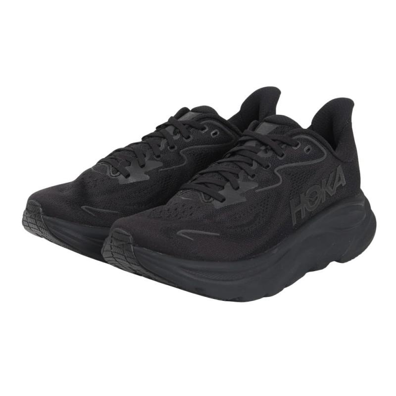 ホカ（HOKA） ランニングシューズ ジョギングシューズ クリフトン 10 ブラック 1162031-BBLC スニーカー ラン ウォーク 超軽量 クッション性（ブラック/２５．０/Lady）
