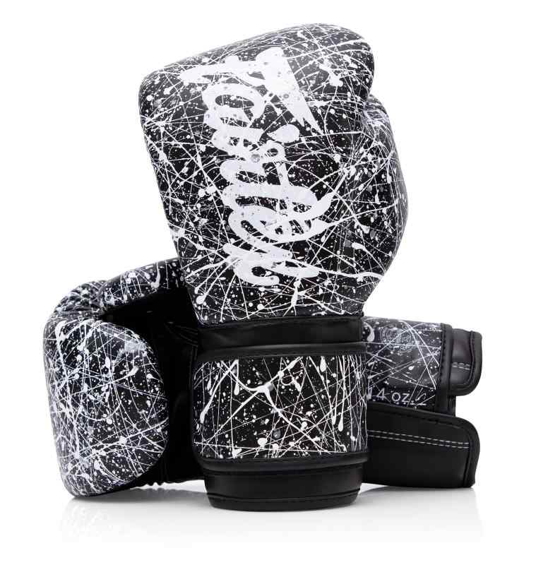 Fairtex BGV14 ボクシンググローブ - (ブラック/ホワイト/16オンス)｜はなまるショップ