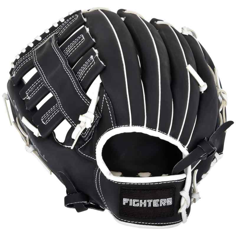 ファイターズ×GP(ジーピー) ベイスボール 地球儀 軟式原則として オールラウンド 12.5in 黒いこと/白いこと 右投げ・左投げ