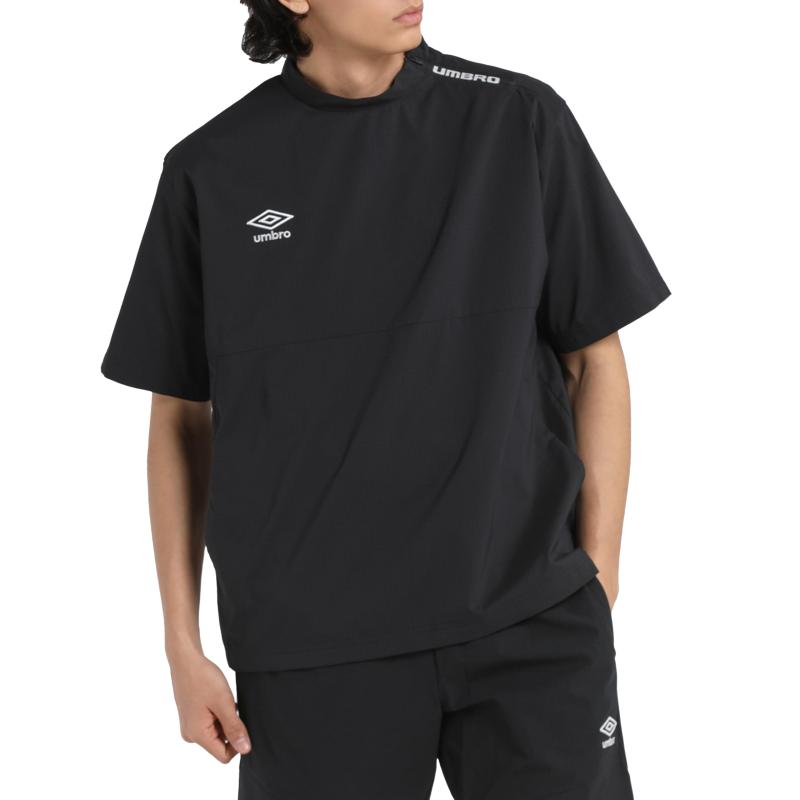 Umbro ピステ【THE THIRD by UMBRO】半袖ピステトップ はっ水 ストレッチ ジップファスナー サッカー フットサルメンズ