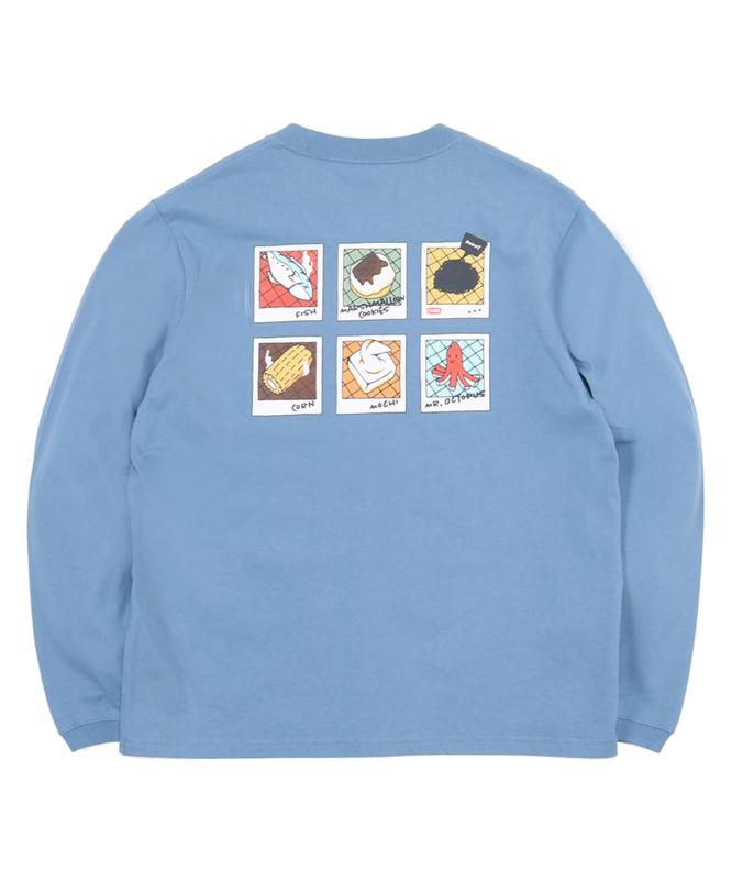 [チャムス] レトロ Instant Camera Pocket Brushed L/S T メンズ