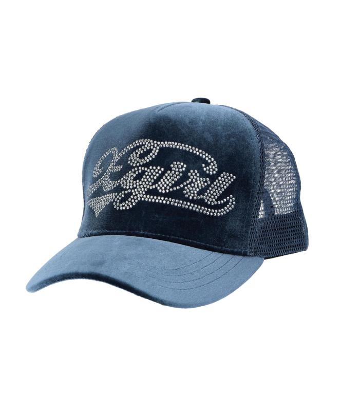 X-girl(エックスガール) キャップVELOUR TRUCKER CAPレディース