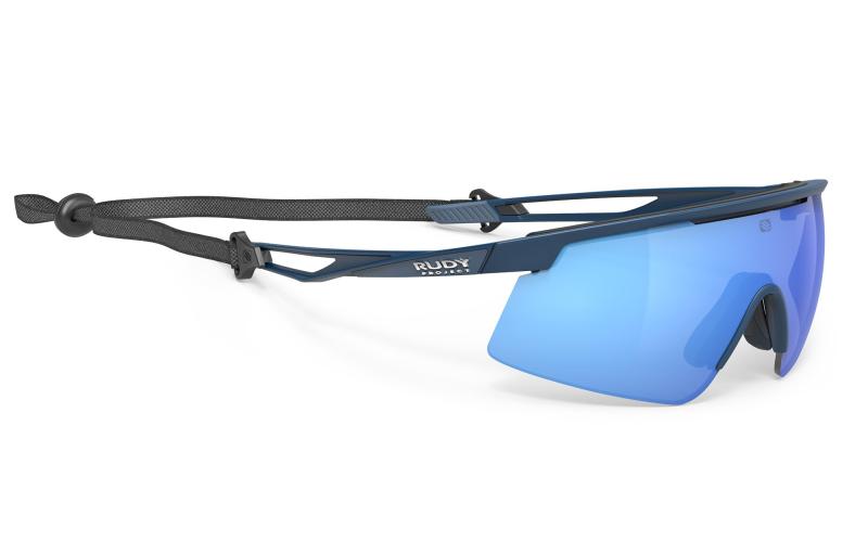 [RUDYPROJECT] サングラス TURBOLENCE ターボレンス + ELASTIC CORD + INTERFACE ブルーネイビーマット ポラール 3FX HDR マルチレーザーブルー SP896547-0000 レンズ幅：135mm