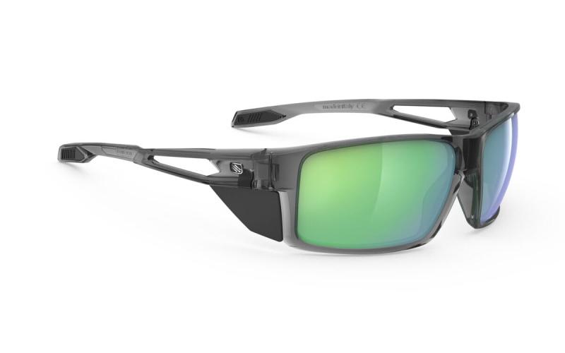 [RUDYPROJECT] サングラス Nyad ニアド クリスタルアッシュグロスフレーム | マルチレーザーグリーンレンズ SP924157-0000 レンズ幅：64mm｜はなまるショップ
