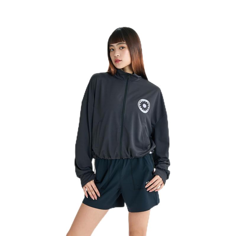[ロキシー] ラッシュガード WILD FLOWER ZIP レディース