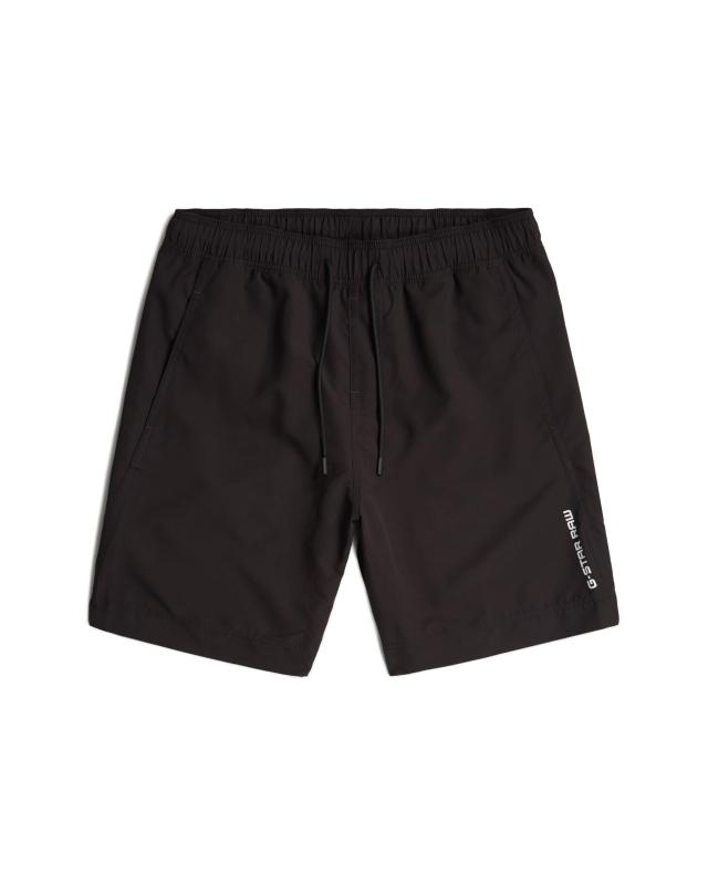 [ジースターロゥ] スイムウェア 水泳着 さる股引き メンズ レギュラー嵌まる Long Swim Shorts mayfly-lt antic red-dk black