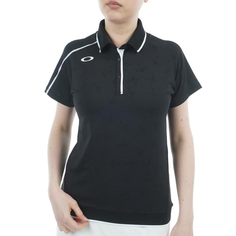 ELEVATE SQUEEZE HEM POLO WHITE PRINT US S サイズ (日本 M サイズ相当) FOA500844_186S