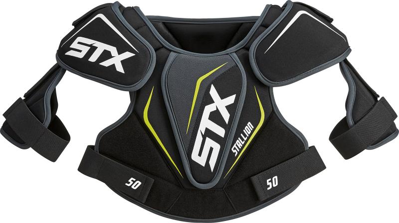 STX Lacrosse Stallion 50 Shoulder Pad, Black, 2X-Small|はなまるショップ