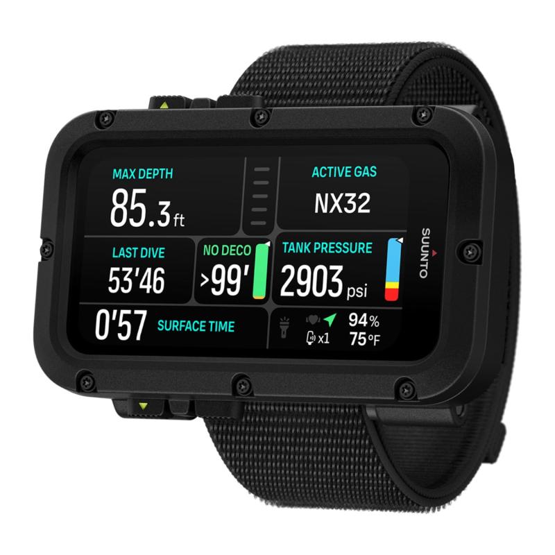 スント SUUNTO NAUTIC ダイブコンピューター 3.26インチ AMOLEDディスプレイ搭載 マルチガス対応 GPS 潮汐 天候情報 耐水200m ワイヤレスタンク圧対応 最大120時間駆動｜はなまるショップ