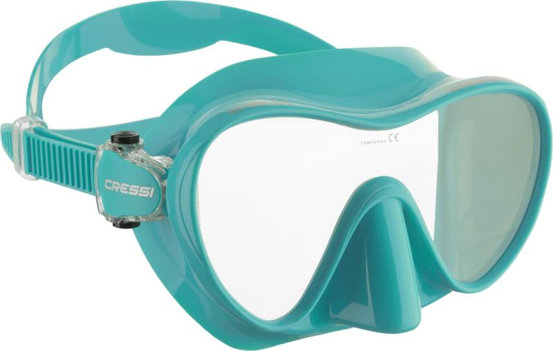CRESSI アクアラング 無償性 飛び込み競技 恍ける [ F1 ] 一こま受け答え 1眼水晶体 内収容能力小さめ ケイ素樹脂スコート 【置き目品】