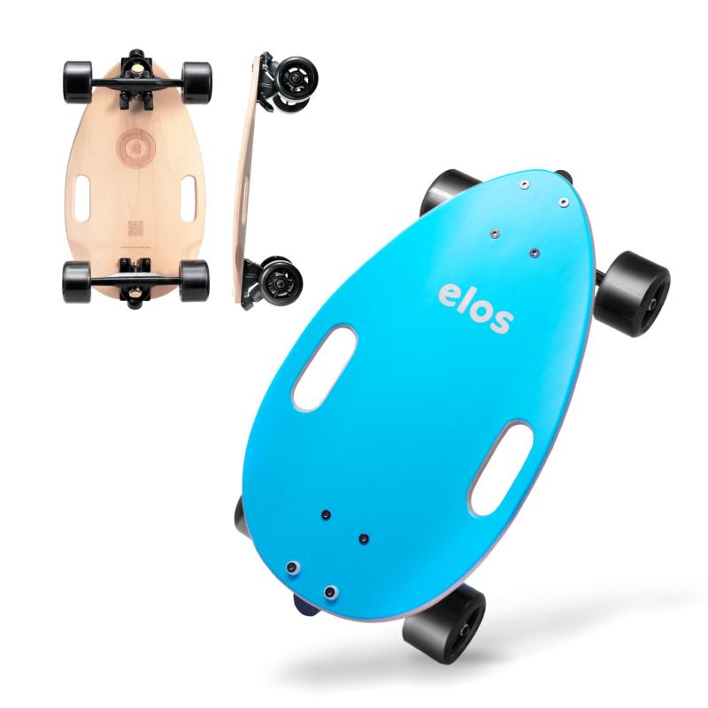 Elos(イロス) Skateboard Complete Lightweight 18インチ クルーザー/スケボー初心者に 大人/若者/子供用 誕生日/ギフト/プレゼントに最適 全米大ヒット ミニ ロングボード スケートボード 軽量 コンパ