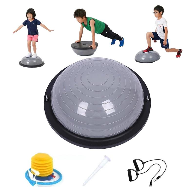 バランスドーム バランスボール 半円 体幹トレーニング ヨガ エクササイズ 子供対応 46cm/58cm フットポンプ付き