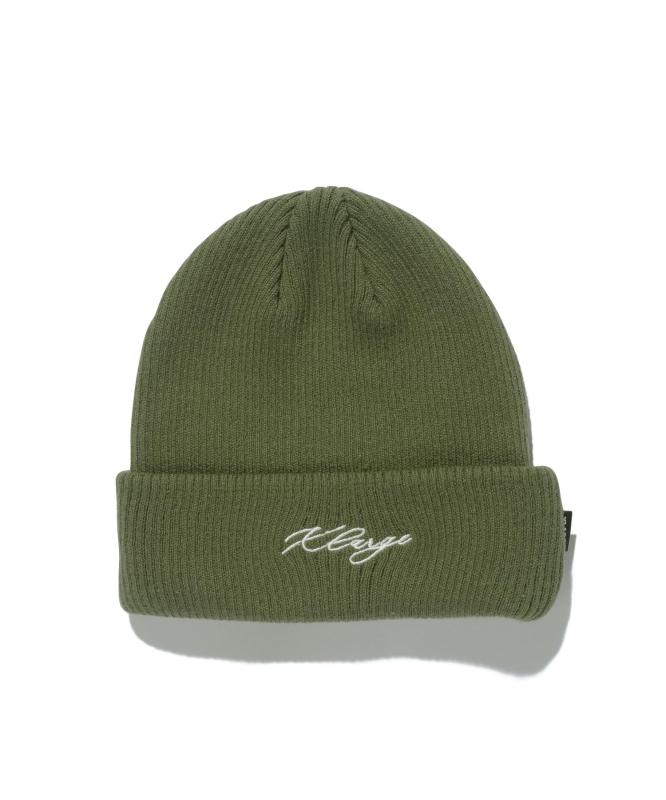 XLARGE ビーニーEMBROIDERED LOGO CUFF BEANIEメンズ