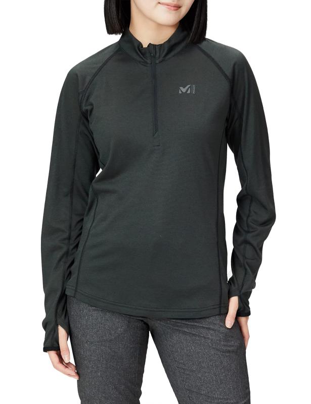 MILLET(ミレー) 登山用カットソークータイ II ウール ジップ ロングスリーブ KUHTAI II WOOL ZIP LS Wレディース