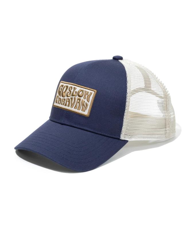 [go slow caravan] 349101 ツイルヒッピーロゴ 6パネルメッシュキャップ 4,277円