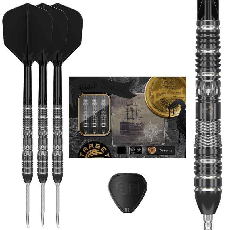 Target Japan(ターゲットジャパン)BLACK MARQUE DRAGON 3.0 Leslie Lee (レスリー・リー)選手 90% タングステン スティールチップダーツセット 23g K-Flex No.6 シェイプ Flights an|はなまるショップ