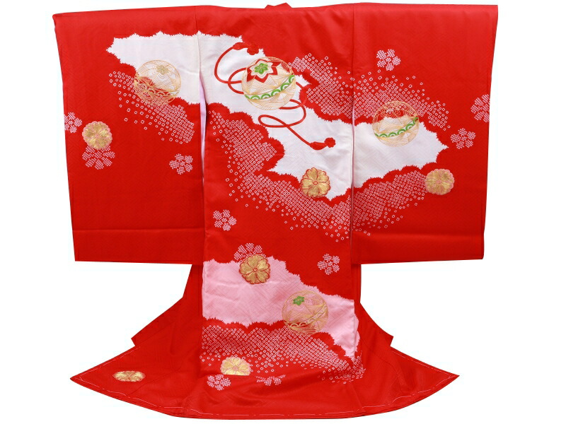 楽天市場】【20％OFF】お宮参り 金駒刺繍入り 絞り 正絹 着物 長襦袢