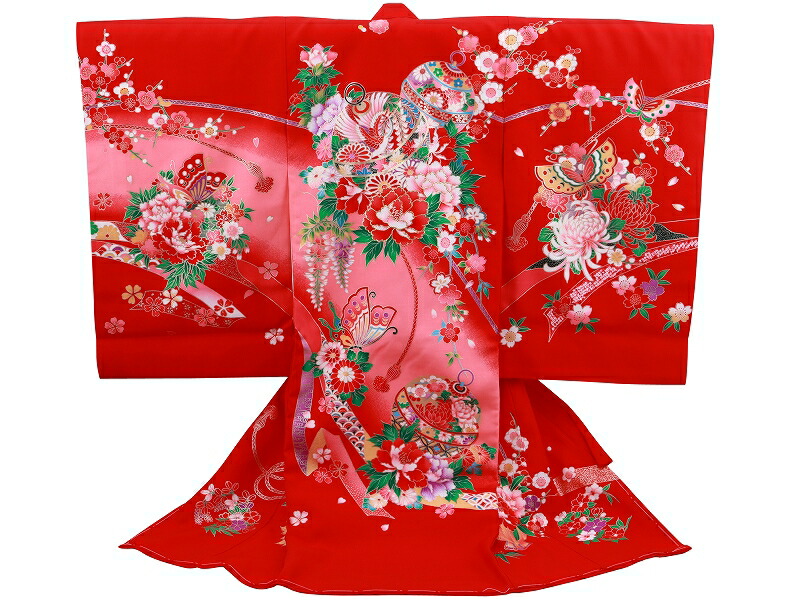 【新品】お宮参り　女の子　正絹　金駒刺繍　着物・長襦袢セット お宮参り 女の子 着物 正絹 京友禅 金駒刺繍 日本製 赤ちゃんのお祝い