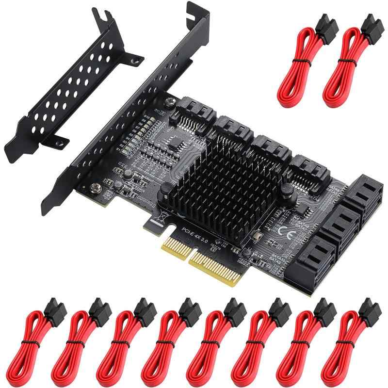 PCIe SATAカード10ポート、8ポート、6ポート、2ポート|はなむすび