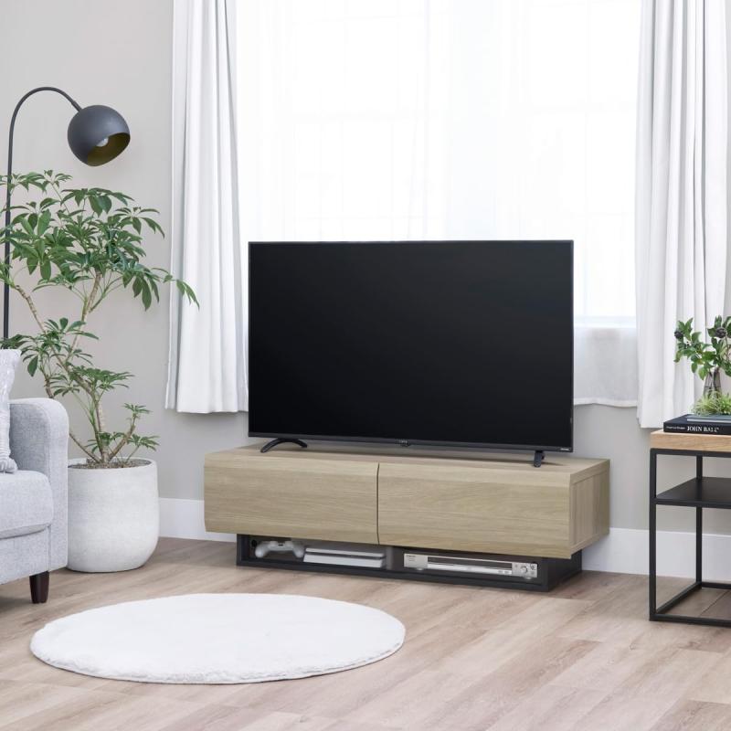 白井実業 テレビ受像機台 高さ36珊 木質感のあるローボード ログーノ LOG