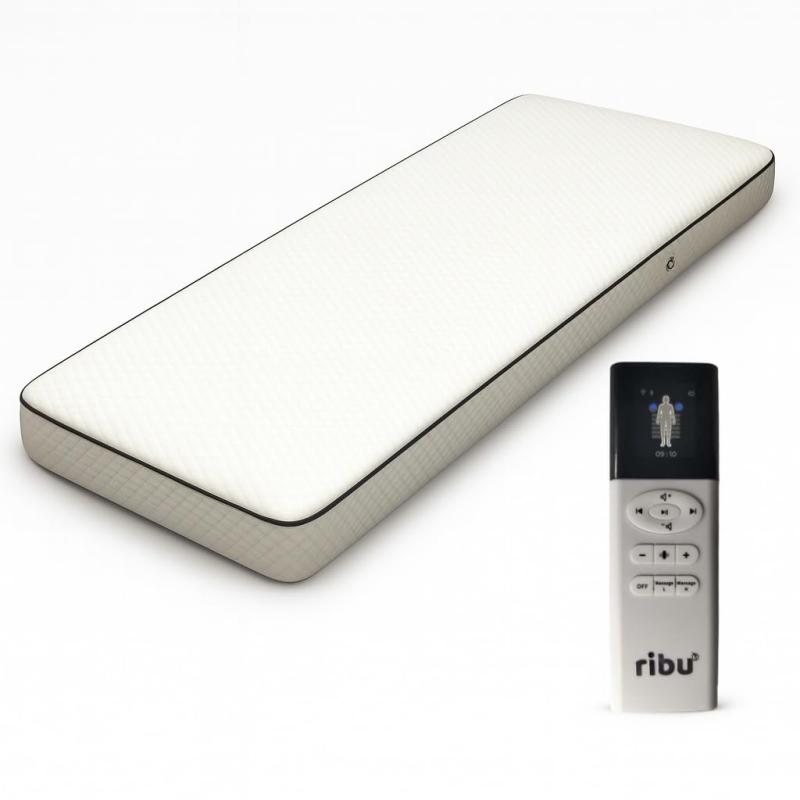 Ribu 快眠サポート 多機能 シングル/15分間のスマート入眠設定 不眠症 対策 寝具/背中のリラックスにより、寝つきが長いの短縮/低周波音楽、睡眠効率の向上/音波の振動、深く眠|はなむすび