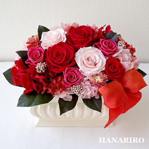 【彩華（あやか）】 プリザーブドフラワー お祝い 結婚記念日 退職祝い 還暦祝い その他記念日 開業祝い 法人 開店祝い 赤 誕生日祝い ギフト 送料無料 プレゼント 花 贈り物 ブリザードフラワ－ お花 プリザ