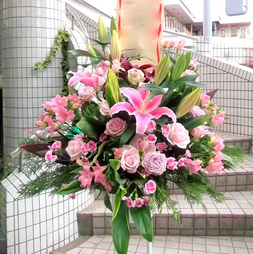 開店・開業祝賀会 照明ランプ花１段