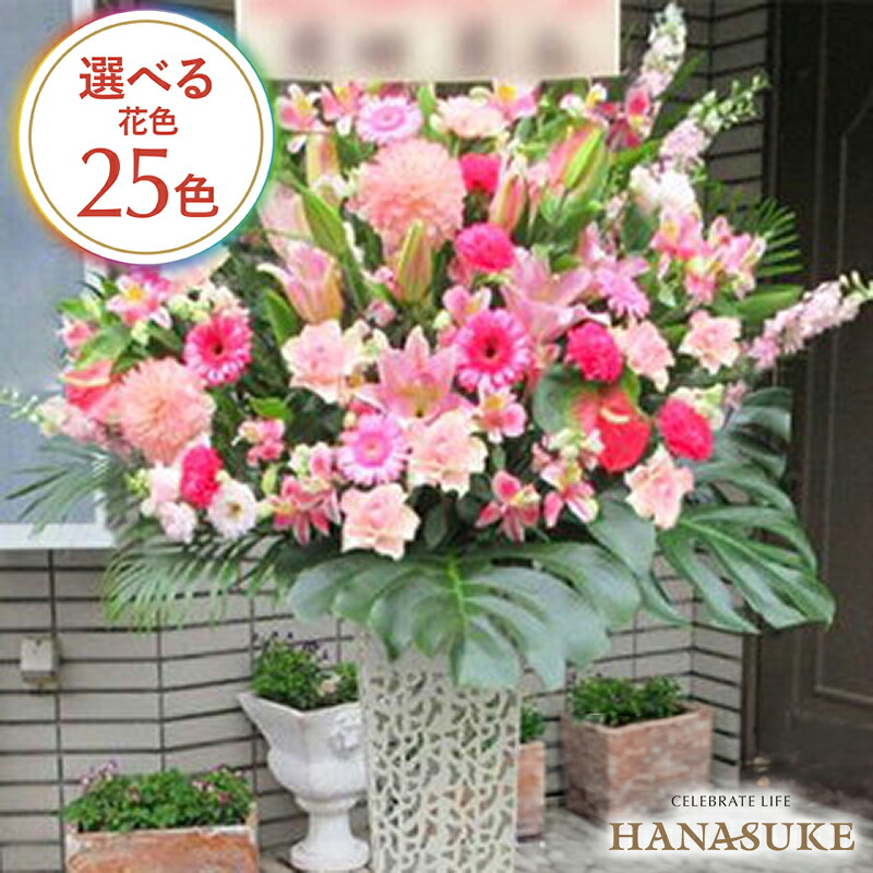 【貨物輸送無料・手渡しお届け】 開店祝賀会 祝花 花助が厳選したフローリストのモンステラ入り口・入口祝賀会照明ランプ花1段 21000円 花の冠 フラスタ 選べる花色は25色 送りとどける無料 名札付き添い人 すがた絵ニュース記事 据え付けるリコール無料 相応う 名札無料 開業祝賀会 開院祝