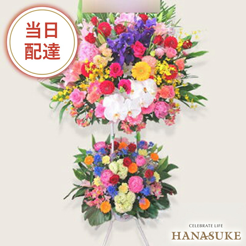 とても喜ばれる圧倒的御出でになる感の照明ランプ花2段 31000円 花 フラスタ 選べる花色は25色！  名札付き添い人 すがた絵ニュース記事 据え付ける・リコール無料 【相応う】名札無料 開業祝賀会 開院祝賀会