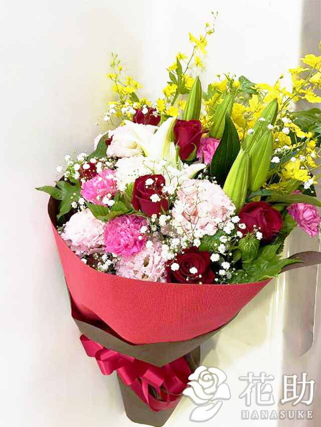 祝花 お祝い 大阪 名古屋 福岡 画像報告 花 札幌 花束 横浜 ラッピング 発表会 京都 東京 神戸 開店 画像送信 日時指定可能 花色指定可能 結婚記念日 誕生日 フラワーギフト カスミソウ 花束 花色は選べる25色 手渡し 配送無料 名札またはカード付き 画像報告