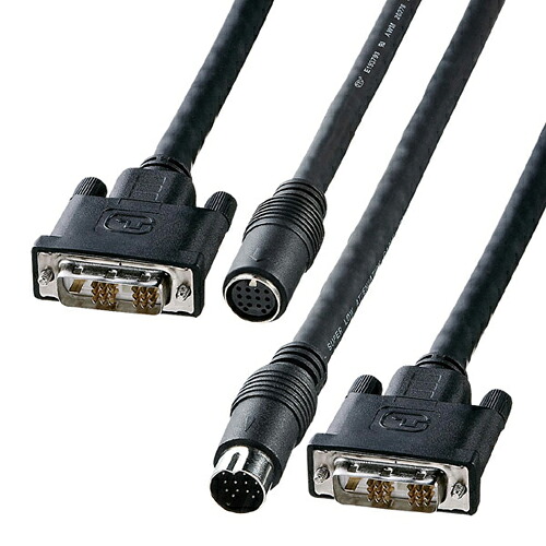 サンワサプライ DVI工事架線有線テレビ シングル繋がり 10m KC-DVI-K100