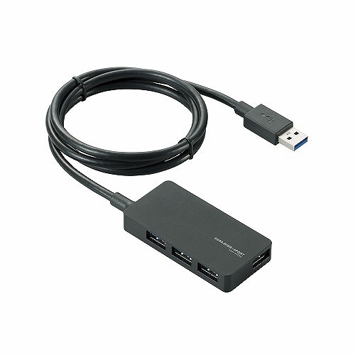 エレコム USB3.0対応ACアダプタ付き4ポートUSBハブ U3H-A408SBK