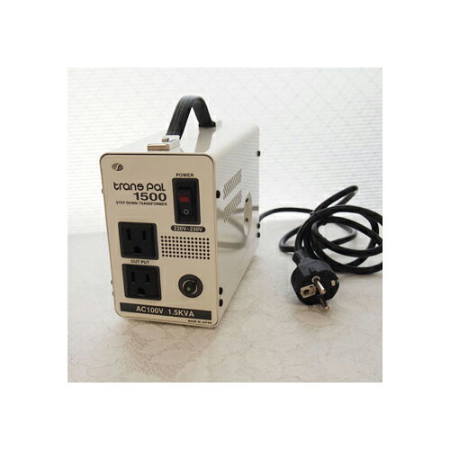 スワロー電機 受注生み出すことの悧巧納期約2週落ちこむトランス状態 220・230V→100V / 1500W PAL-1500EP