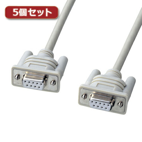 【5本書き割り】 サンワサプライ エコRS-232C有線テレビ 1.5m KR-ECM15X5