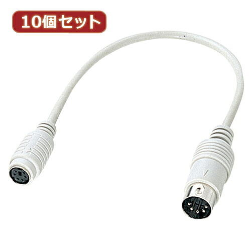 10個書き割りサンワサプライ 鍵盤取り替えっこ有線テレビ(0.2m) KB-5M6F02KX10