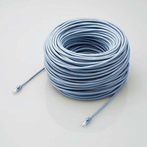エレコム ローカルエリアネットワーク有線テレビ/CAT6A相応う/EU RoHS申しつける標準尺度/ツメ折れ押しとどめる押しかぶせる/飾り気の無い包み遣りかた/100m/単線/青色 LD-GPAT/BU100RS