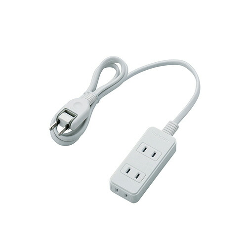 【5個セット】エレコム スイングプラグタップ/3個口/1m/ホワイト T-S02N-2310WHX5