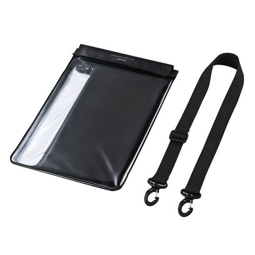 サンワサプライ タブレット防水防塵ケース(スタンド付き・ショルダーベルト付き・10.1型) PDA-TABWPST10BK 4,687円