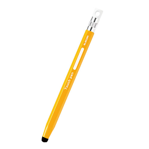 【5個セット】 エレコム タッチペン スタイラスペン 超感度タイプ 六角鉛筆型 イエロー P-TPENCEYL P-TPENCEYLX5