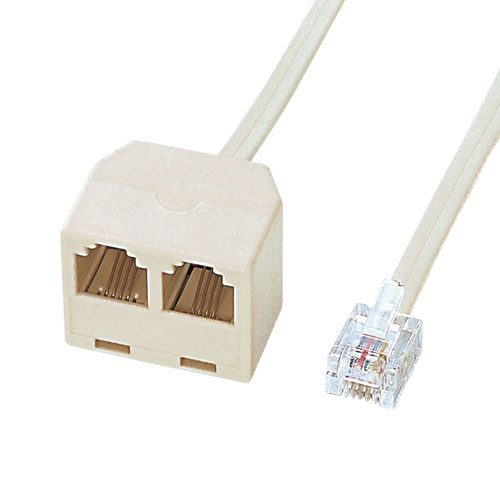 【5個セット】 サンワサプライ 電話延長分配ケーブル TEL-Y9-2K2X5 4,412円