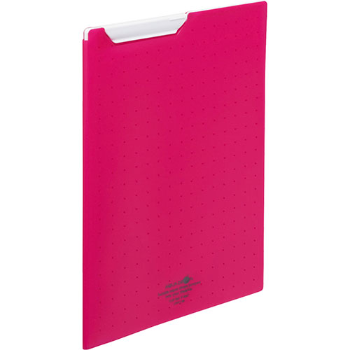 【5個セット】 LIHIT LAB. クリップファイル A4 赤 F-5067-3-RDX5