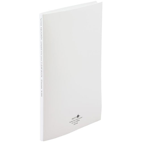 【10個セット】 LIHIT LAB. クリヤーブックA4 20枚ポケット 白 N-5000-0-WHX10